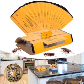 24 Pack Roach Traps Indoor, Roach Killer Indoor Infestation Glue Traps for Roaches, Cockroach Home for Bugs