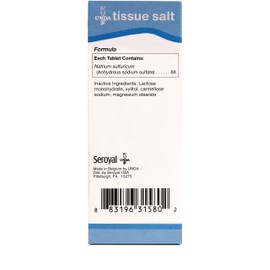 UNDA - Natrium Sulfuricum 6X (Salt) - Homeopthic Remedy - 100 Tablets