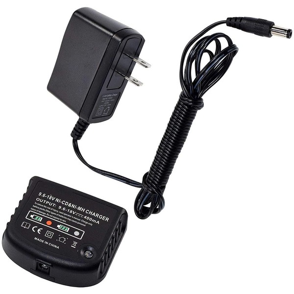 HQRP 9.6V-18V Ni-Mh Ni-Cd Battery Charger Compatible with Black and