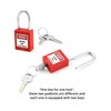 QWORK 4 Set of Red Ball Valve Lockout Device for
