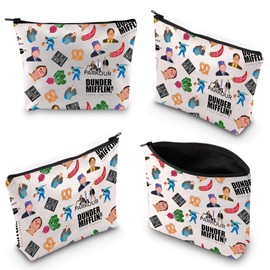 Office Makeup Bag Office Inspired Gift Office Staff Gift Ideas Office Manager Gift Office Cosmetic Pocket Zipper Bag (DUNDER MIFFLIN CA)