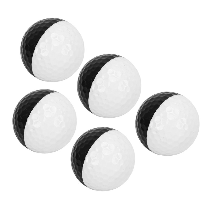 5pcs Golf Sports Training Balls 2 Color Golf Putting Practice