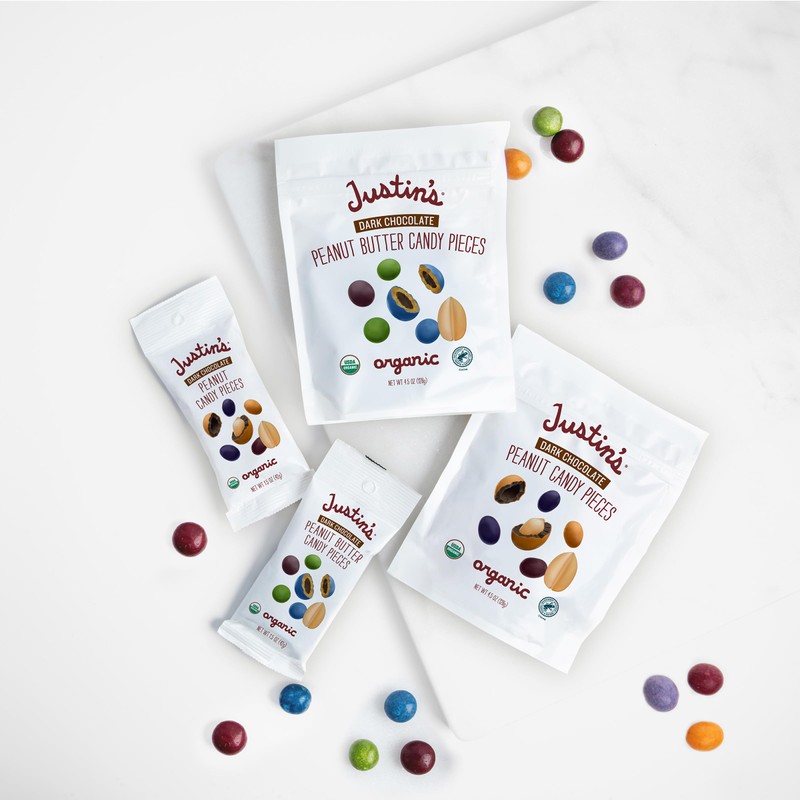 Justin's Dark Chocolate Peanut Butter Candy Pieces - 4.5oz bag