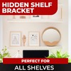 Set of 4 Floating Shelf Brackets Heavy Duty (1/4 inch