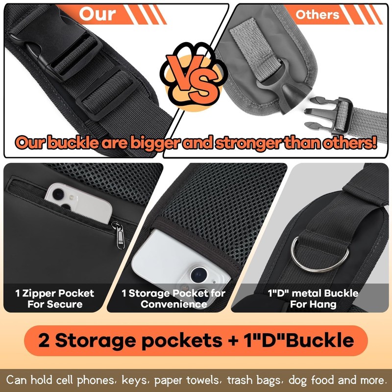 YUDODO Pet Sling Carrier for Small Dogs & Cats –