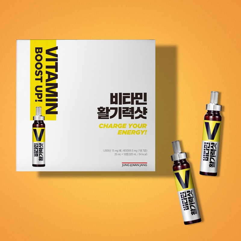 CheongKwanJang 정관장 비타민 활기력 샷 20ml 16병 Korean Ginseng Vitamin