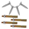 iplusmile 8pcs Heavy Duty Expansion Bolts Sleeve Anchors for Concrete
