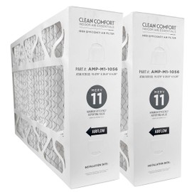 Clean Comfort AMP-M1-1056 (2-Pack) - 16" x 25" x 5" Media Air Filter, MERV 11