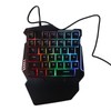 Goshyda One Handed RGB Gaming Keyboard, Professional Ergonomic USB Wired