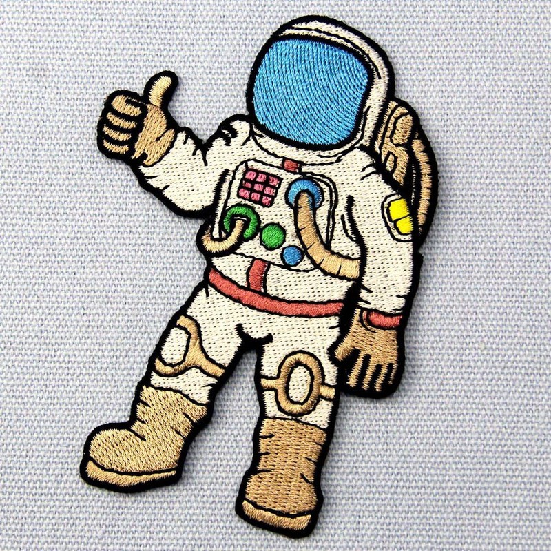 Astronaut A Journey to Space Embroidered Badge Iron On Sew