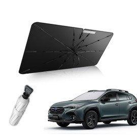 2025 Reinforced 10 Ribs, For Subaru Crosstrek, Windshield Sun Shade Umbrella, Sun Shade, 3.9 inches (10 cm) Dew, Foldable, Crosstrek GU-Type Umbrella-Type Sun Shade, Blackout Insulation, 360° Rotating