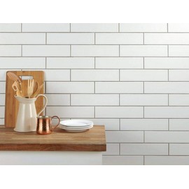 2" x 8" White Glossy Ceramic Subway Tile (1 Piece Sample Order)