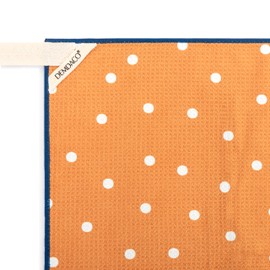 DEMDACO Absorbent Reversible Half Apron With Pocket, 27 x 20 Inch Polyester, I Cook You Clean