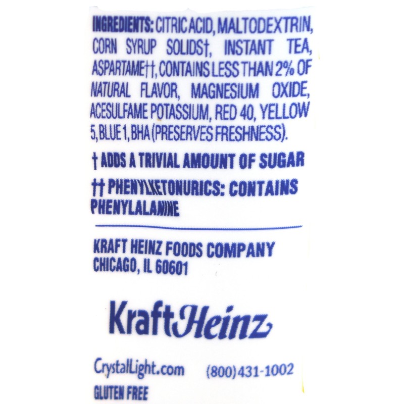 Crystal Light Lemon Iced Tea Drink Mix, 12-Quart Canister (Pack