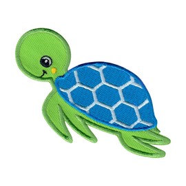 PatchMommy Sea Turtle Patch, Iron On/Sew On - Appliques For Kids Children
