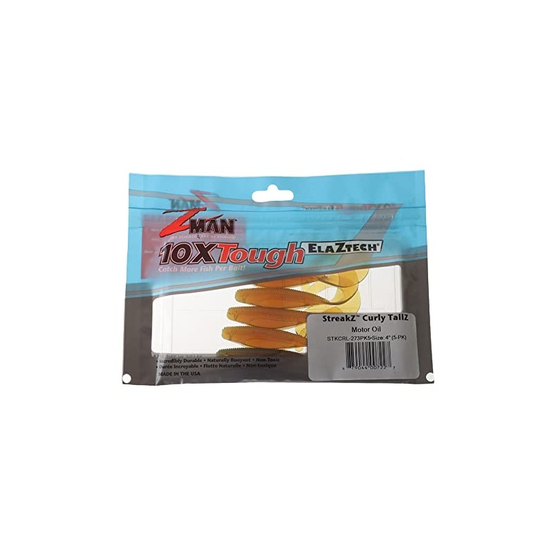 Zman 4" Curly Tail Streakz - Z Man Soft Plastics