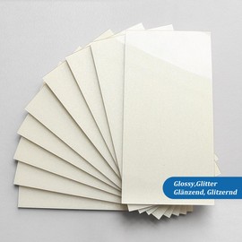 M MOFIT Subway Tile Peel and Stick Backsplash for Kitchen Polished,Individual Tile Stickers Large Wall Tiles Waterpoof Bathroom CM 10x20(Beige 23 PCS)