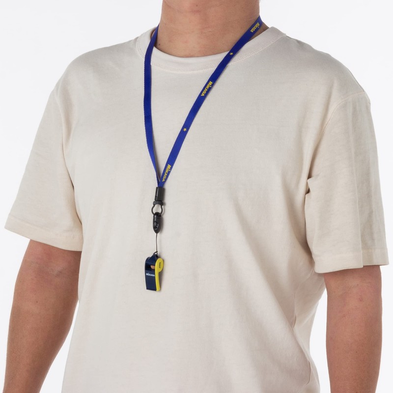 MIKASA PUL-NBY International Volleyball Federation (FIVB) Whistle, Palmaster, Navy/Yellow
