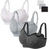 HBselect Women’s Maternity/Nursing Bra, Seamless Non-Wired Nursing Bra with Additional