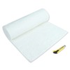 BACLAUGH 1"x24"x48",2400F Ceramic Fiber Fireproof Insulation Blanket, Applicable to Furnace,