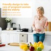 Jiayaus Collapsible Kitchen Trash Can Hanging Trash Can with 3