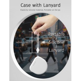 2Pack Retainer Case, Compatible with Invisalign, Slim Aligner Case with Vent Holes, Portable Orthodontic Box with Removal Tool, Brush and Lanyard, White