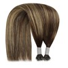 YoungSee Nano Ring Hair Extensions 20Inch Nano Hair Extension Dark