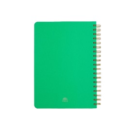 Papier Spiral Notebook - Green, 176mm x 250mm, 180 Tearaway Pages | Quality, 22mm Brass Wire | 800gsm Textured Cover | Ideal for Journaling, Notes, Gift | Ships Next Day
