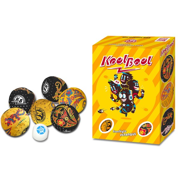 KOOLBOOL Spot Games Freestyle Petanque with Soft Balls Yellow