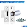 XFORT® Adjustable Roller Catch, Polished Chrome Roller Ball Door Latch,