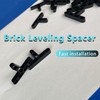 100-Pack 1/4" Plastic Spacers for Tile & Brick Non-Slip Masonry