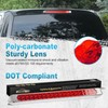 Partsam Waterproof 17" Inch High Power 40 LED Red Utility