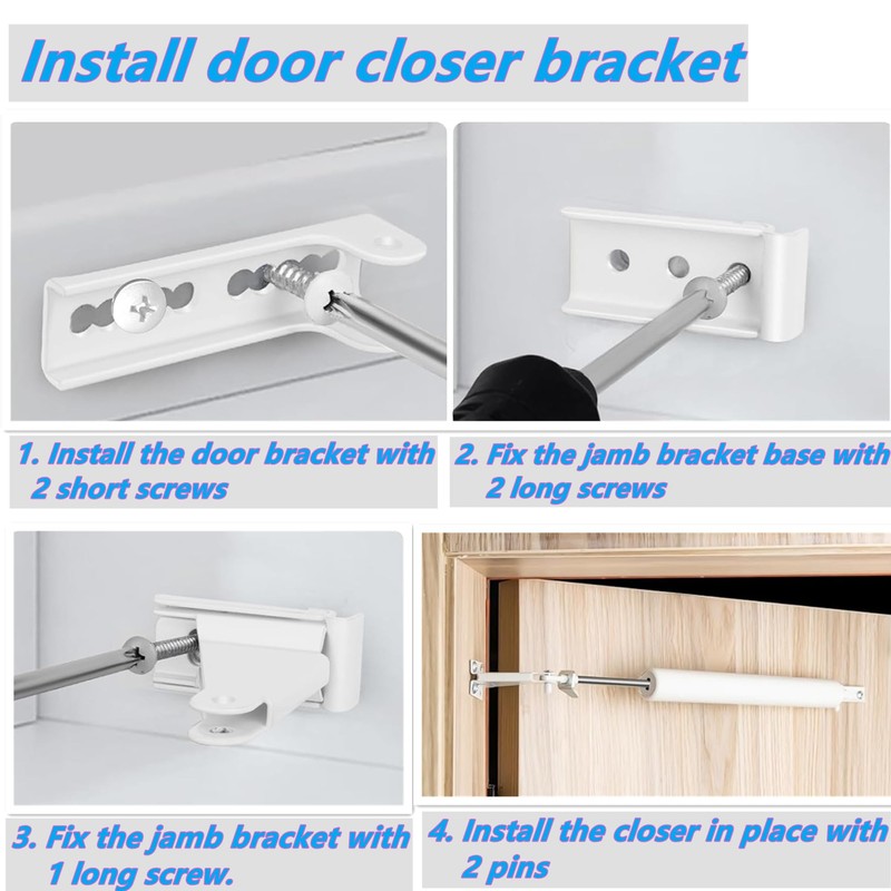 Storm Door Closer Bracket, Thickened Repair Jamb Bracket Durable Screen