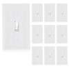 Maxxima 3 Way Toggle Wall Switch On/Off White 15A, Light