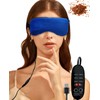 PJYU Heated Eye Mask, USB Warm Eye Compress with Flaxseed