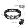GBTBYS Gifts for Boy Braided Leather Infinite Bracelet for Son