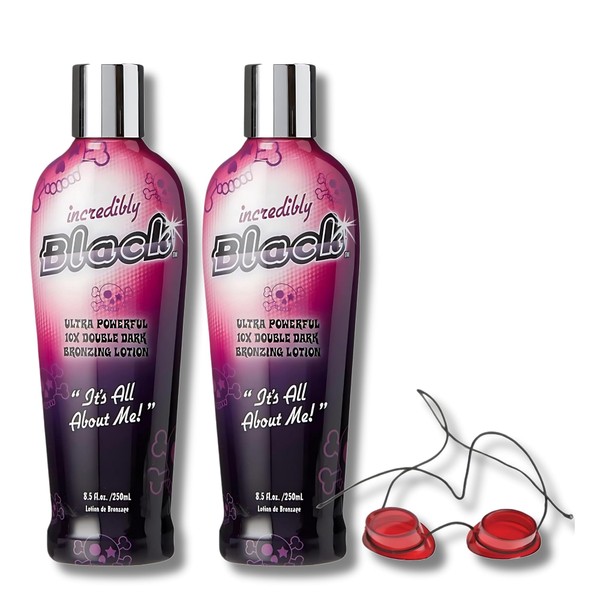 Incredibly Black 10X Ultra Powerful Double Dark Bronzing Lotion with