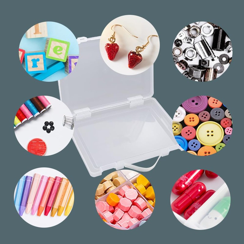 WYAN 2 Pcs A4 Lever arch files Storage Boxes,Clear Plastic