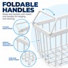 4 Pack Stackable Chest Freezer Organizer Baskets – Metal Wire
