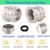 Snutuya Garden Hose to Shower Pipe/Arm Handshower Adapter, G1/2 Female