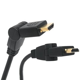 SKT VMI20401 HDMI Cable with Angled Plug 360° Rotatable Gold-Plated 2 m