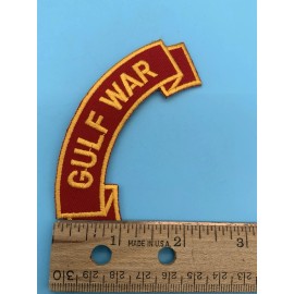 Marine Corps GULF WAR Embroidered Red Shoulder Rocker USMC Patch