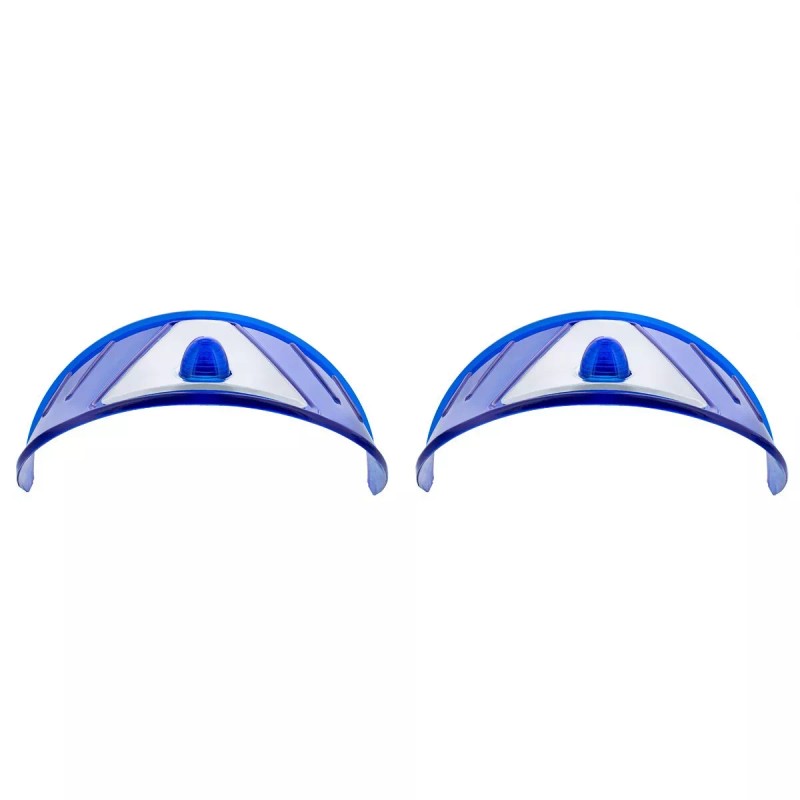 United Pacific C2001B Blue 7" Headlight Visor – Pack of