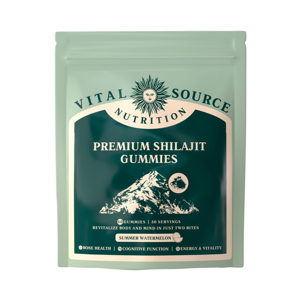 Vital Source Nutrition - Premium Shilajit Gummies - Bone, Brain,