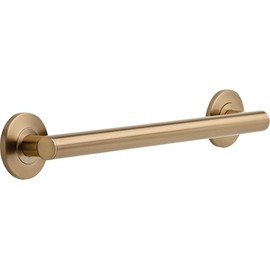 Delta Contemporary (1-Pack) 18" Shower Grab Bar Seniors ADA Compliant Champagne Bronze 450 lb Capacity Bathroom Safety Handle for Shower, Bathtub | Wall Mounted Balance Assist, Grip Bar 41818-CZ