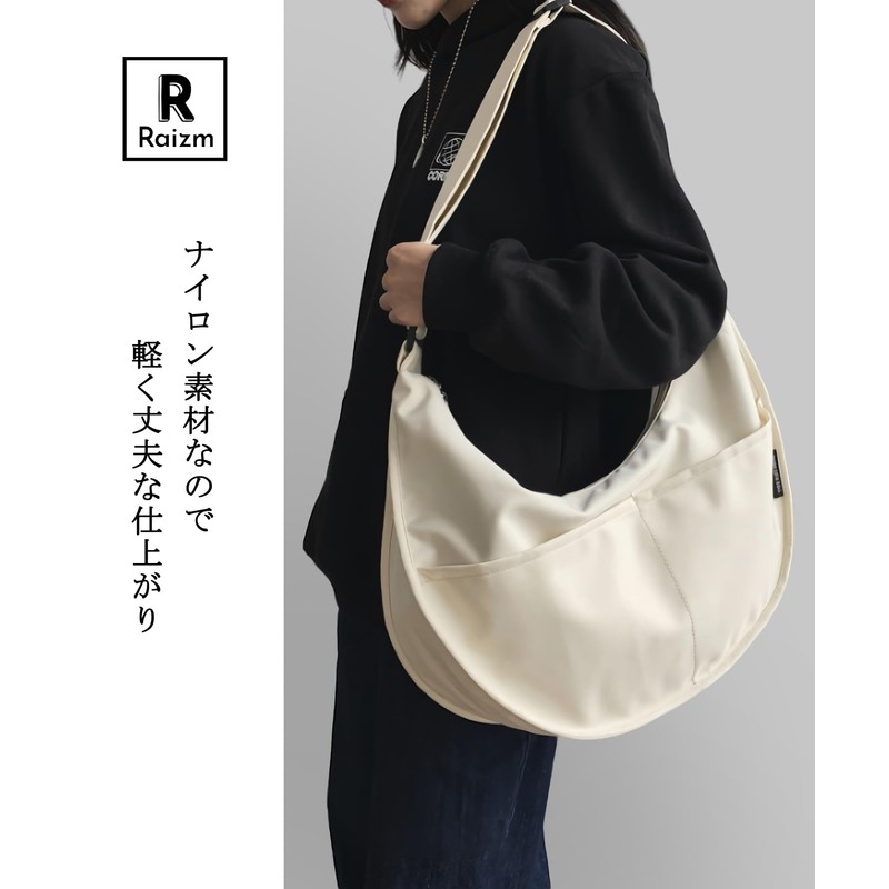 Raizm 【Lightweight and Large Capacity】Shoulder Bag Messenger Bag Men's Women's