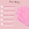 Fine Lines - Exfoliating Shower Gloves, Pink | Exfoliating Glove