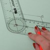 LEARNING ADVANTAGE-7752 Angle Measurement Ruler - Clear, Flexible and Adjustable
