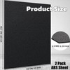 ABS Plastic Sheet 1/16 Inch Thick 18" x 24" (2-Pack)，Black