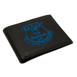 Everton Crest Embroidered PU Leather Wallet - Multi-Colour
